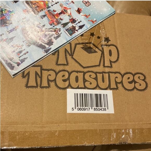 Top Treasures Christmas Village 12 Piece Set Resin Hand painted New in b… - Picture 5 of 7